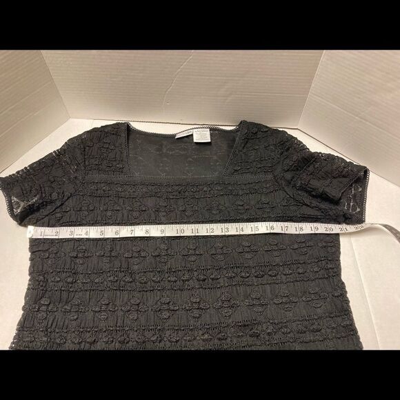 EAST‎ 5th, women’s lace top, black, XL, fully lined - Picture 7 of 8